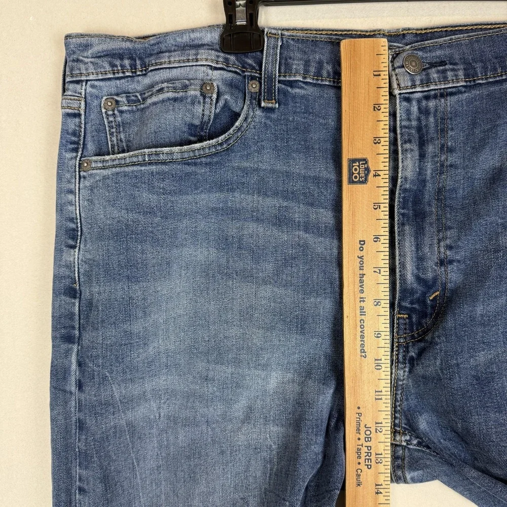 Levi's 507 Jeans Mens 42x32 Blue Medium Wash Straight Stretch WaterLess Denim